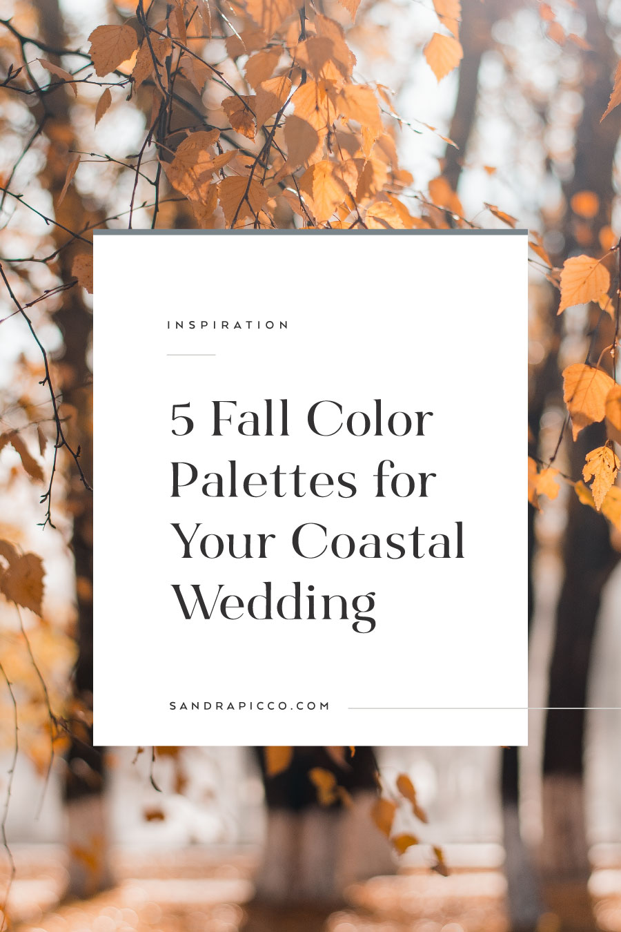 Fall Color Palettes for a Coastal Wedding
