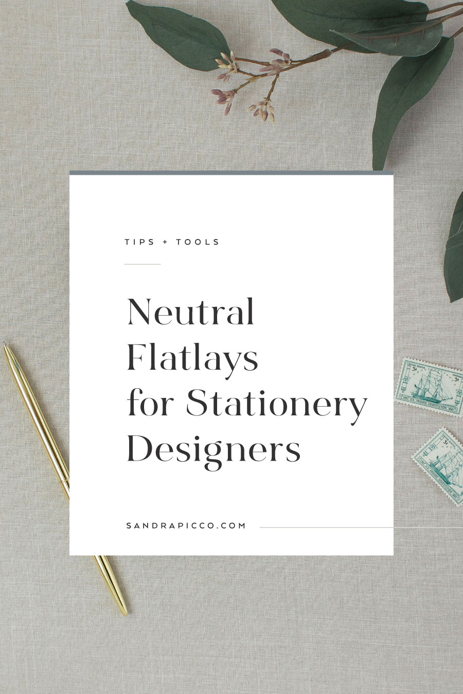 Neutral Stationery Flatlay