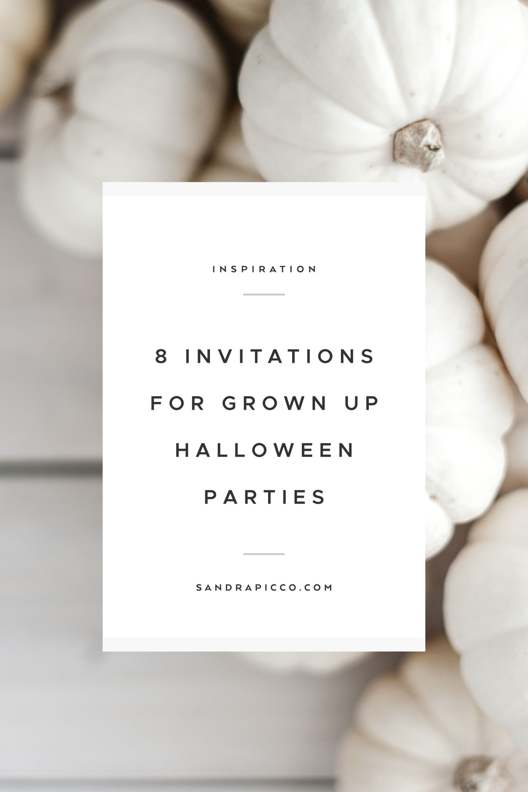 Grown Up Halloween Party Invitations
