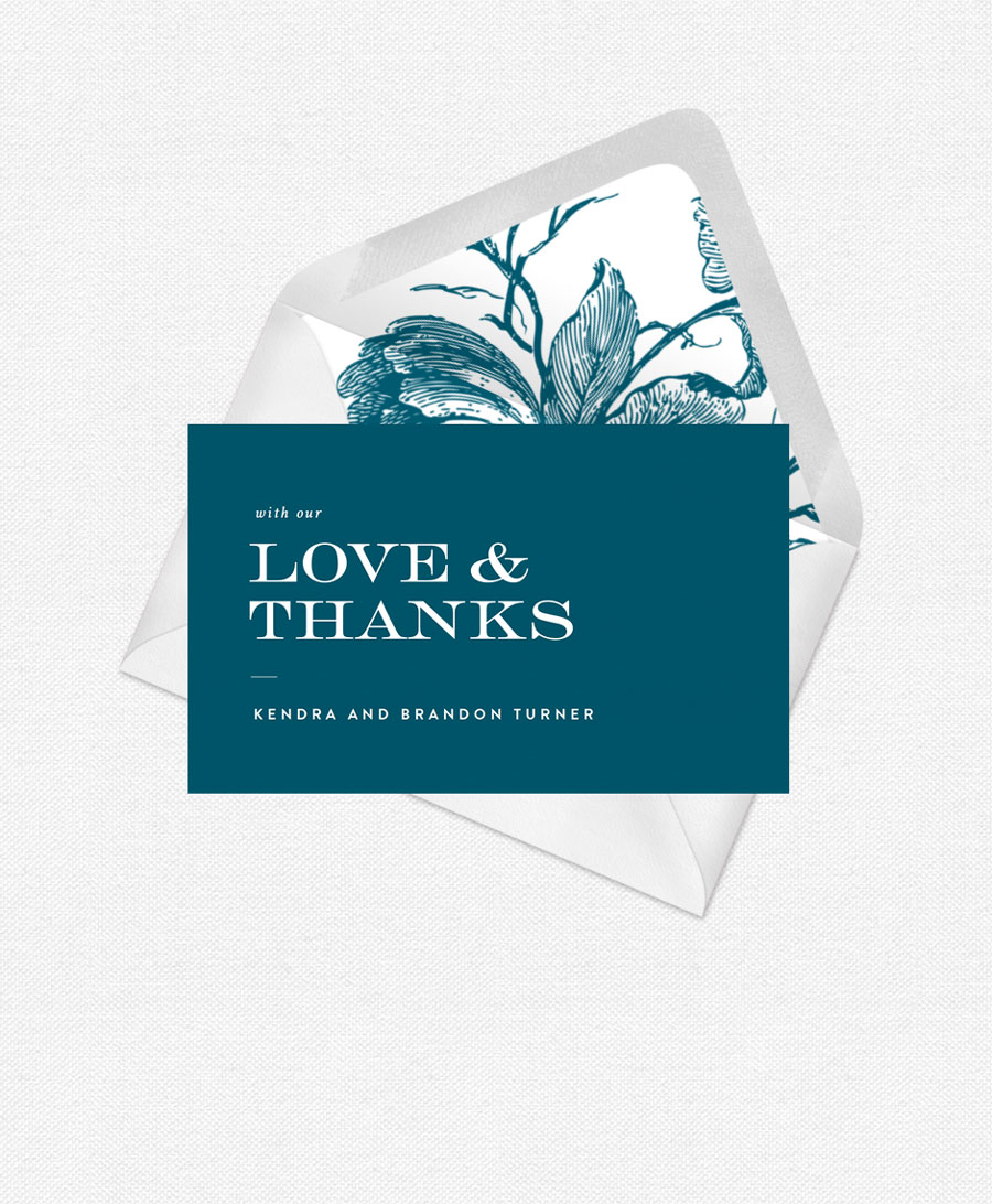 Digital thank you note